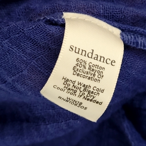 Sundance Blue Cotton Blend Shirt - Picture 5 of 5